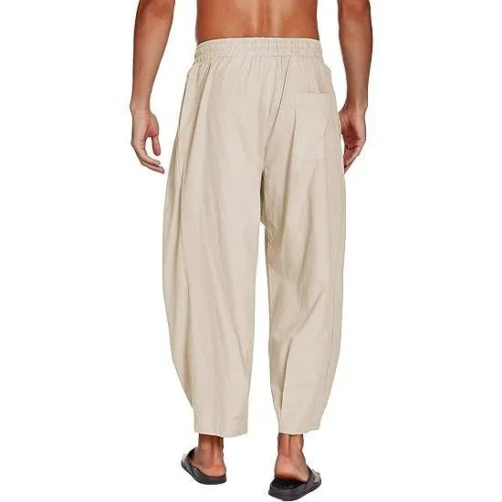 Men's Cotton Linen Harem Pants