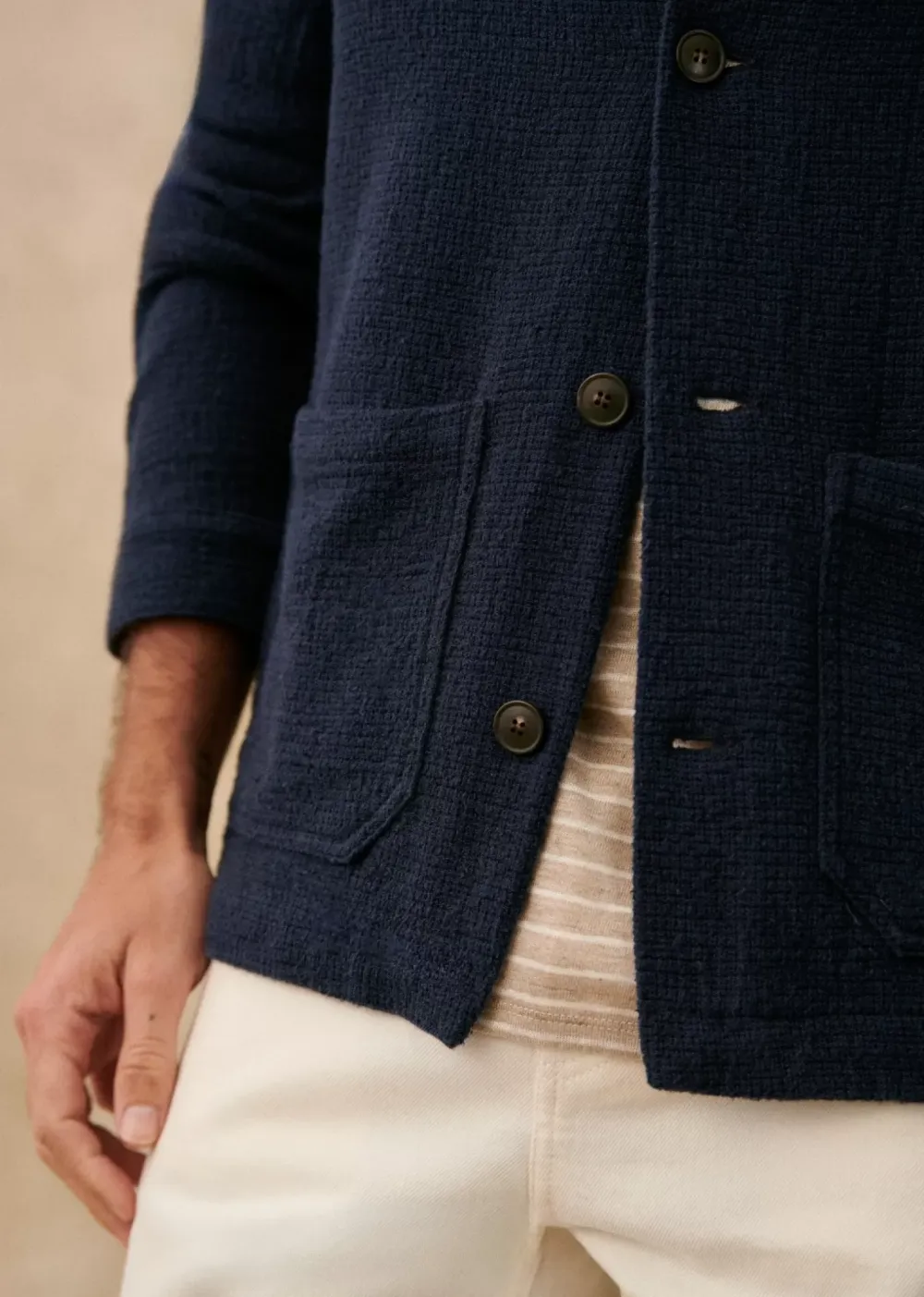 Lapel Slight Stretch Jacket