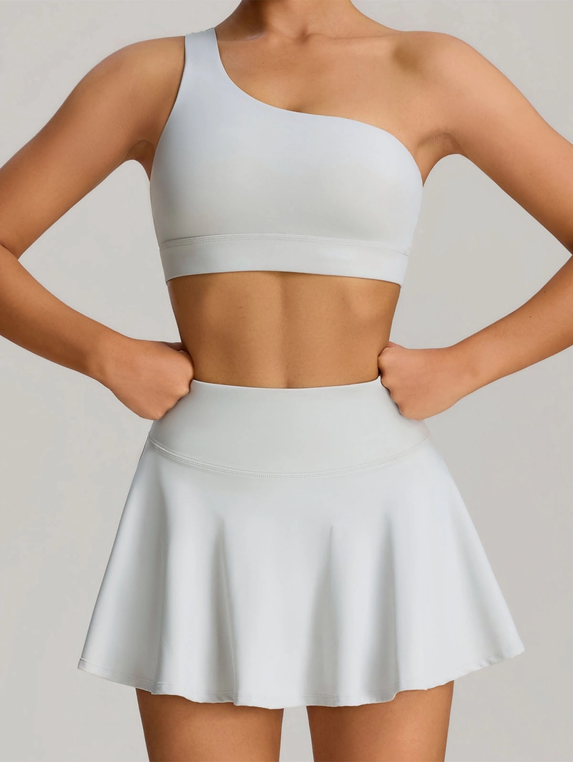 Cleo One-Shoulder Yoga Underwear Set