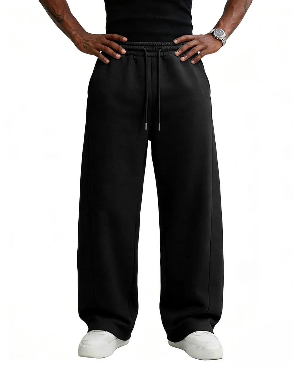 Men's Baggy Sweatpants - Black