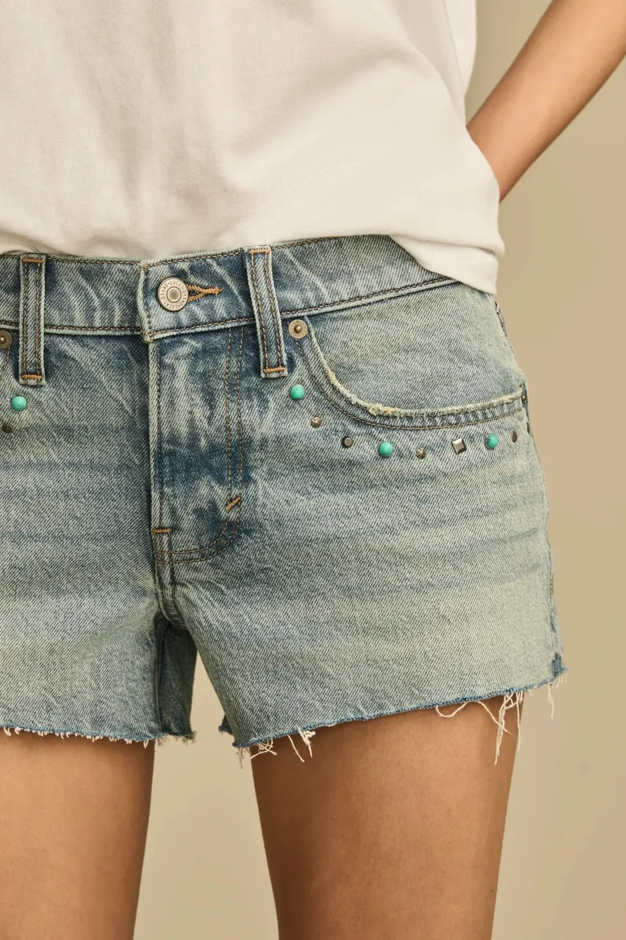 Embellished Blue Short
