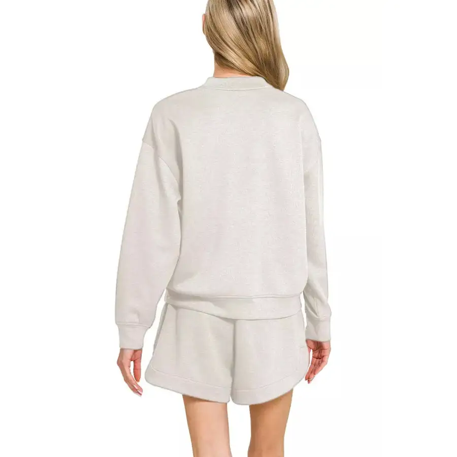 Scuba Long Sleeve Sweatshirt and Shorts Set