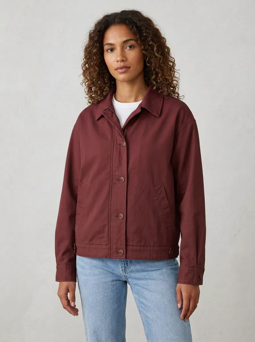 Women's Casual Sage Green Solid Button Up Jacket