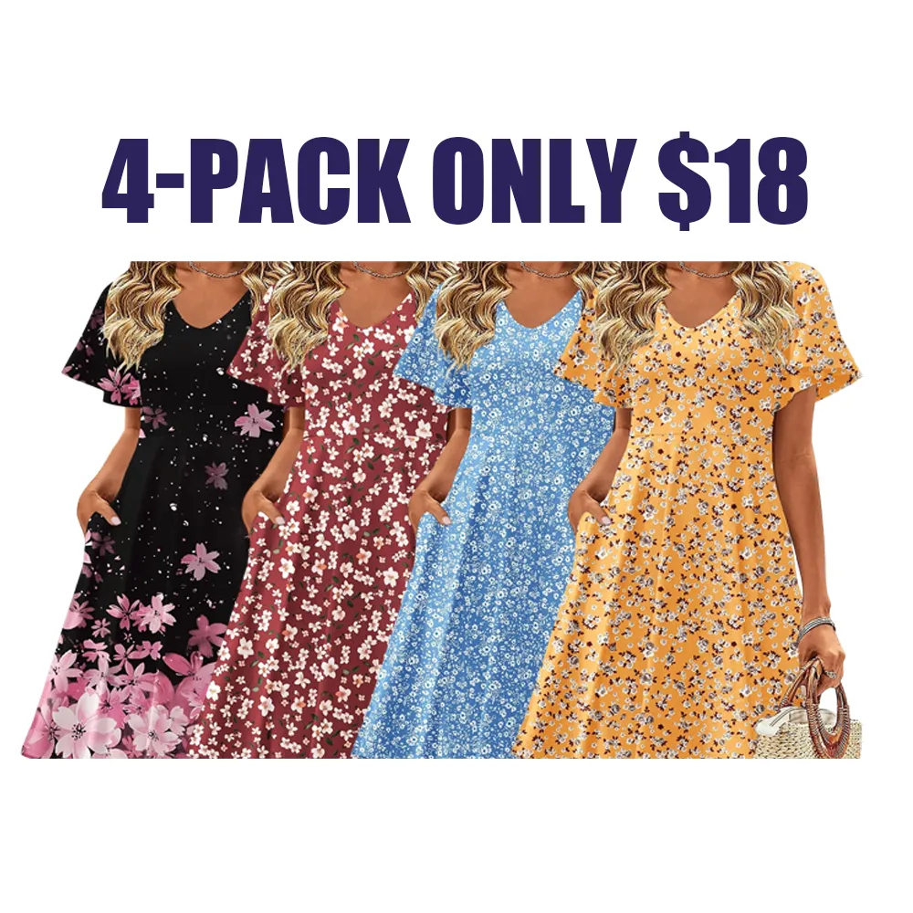 Women's Summer Dresses-🔥12-Pack - All Colors Included