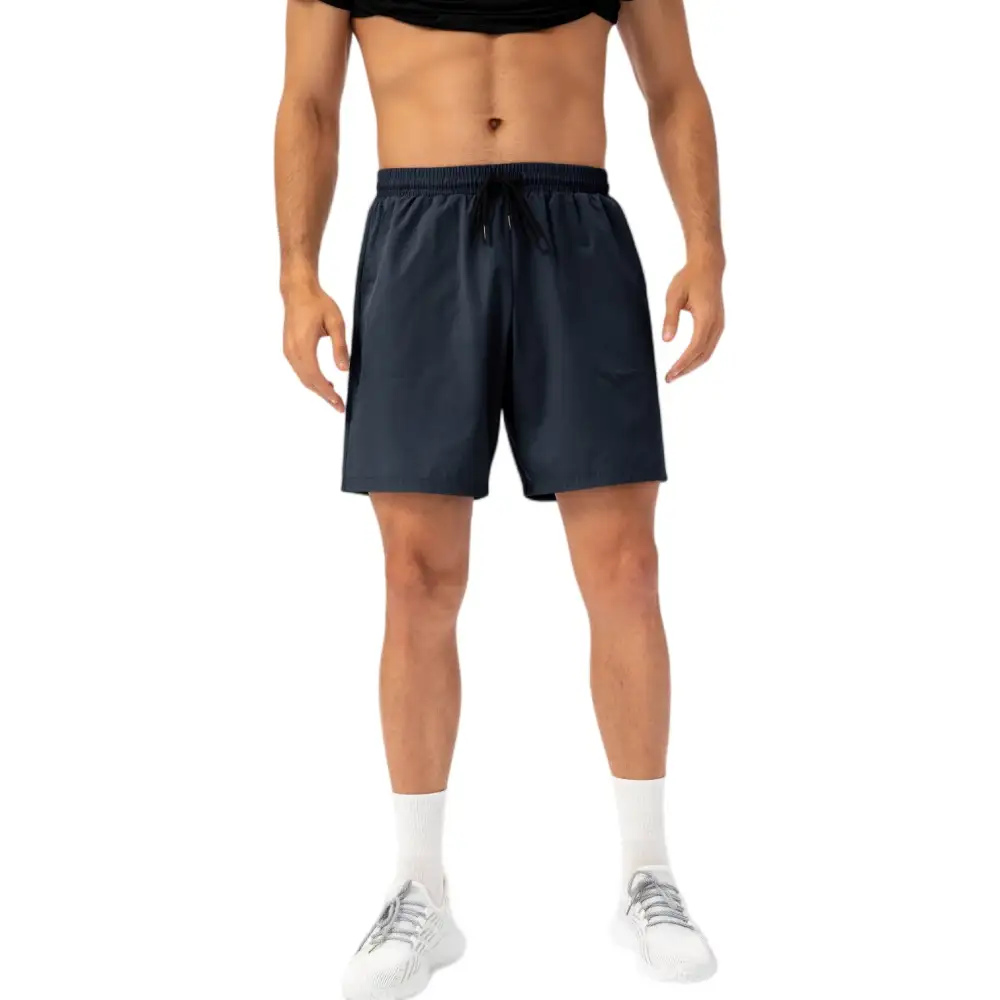 Refined Drawstring Elastic-Waist Side-Pocket Lightweight Men's Athletic Shorts