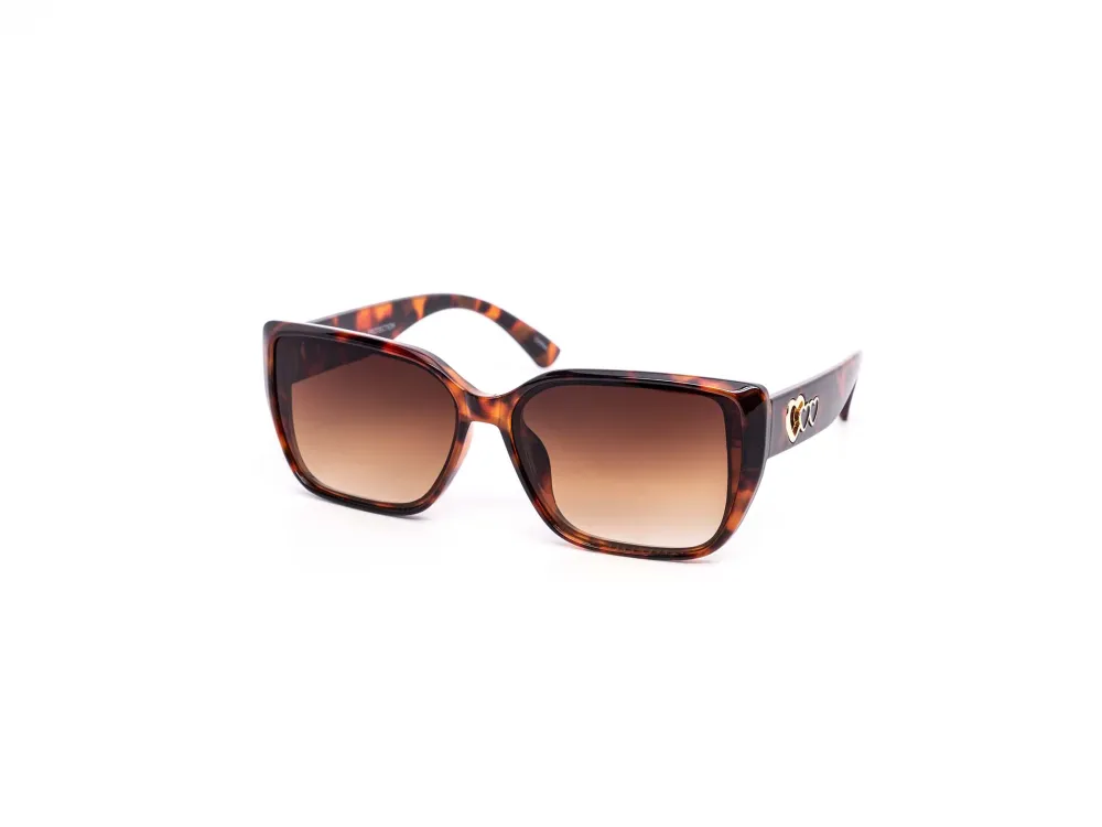 12-Pack Chunky Heart Square Gradient Sunglasses