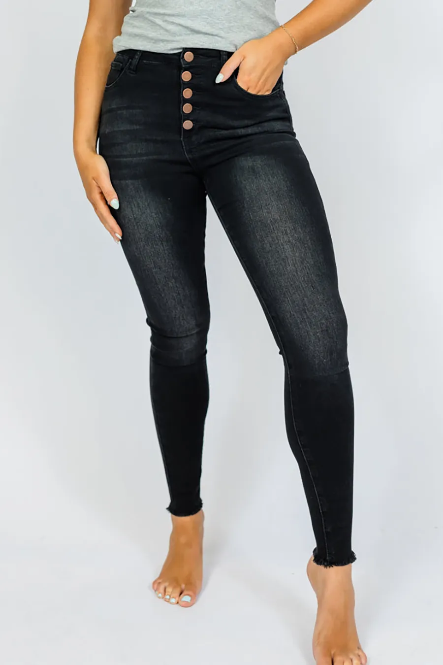 Regular Black Skinny Jeans
