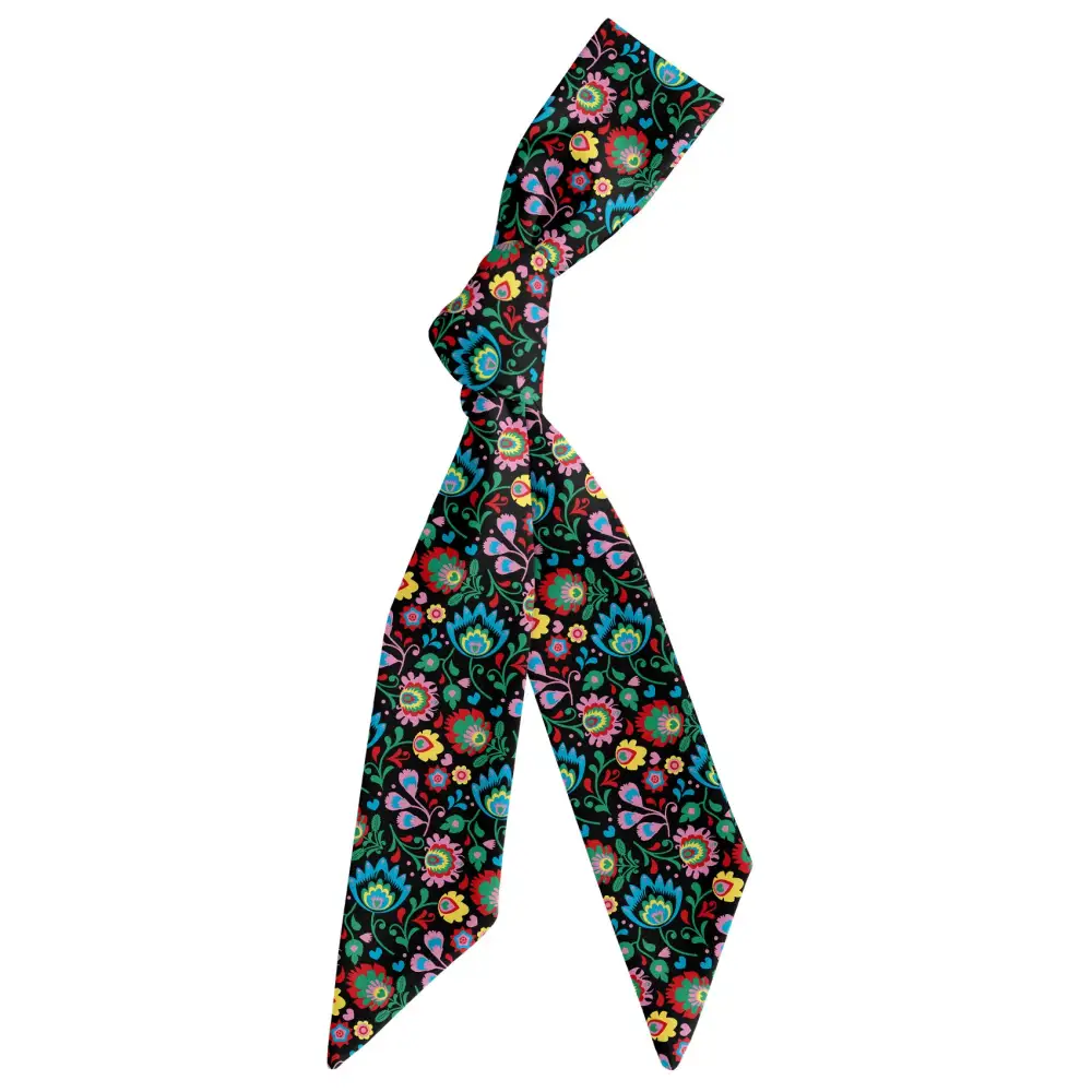 Electric Daisy Floral Pattern Hair Scarf