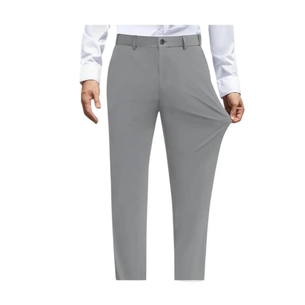 🔥 Black Friday Deal: Men's Stretch Dress Pants 👖 No Iron + Expandable Waist | Golf/Business Casual