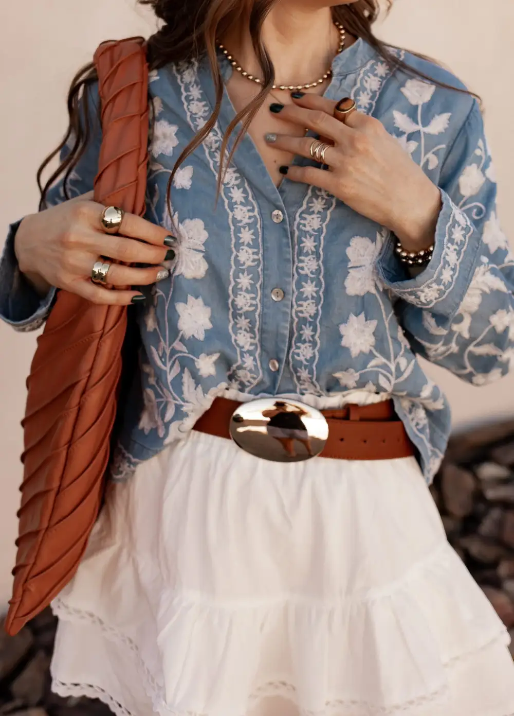 Embroidered Bohemian Shirt