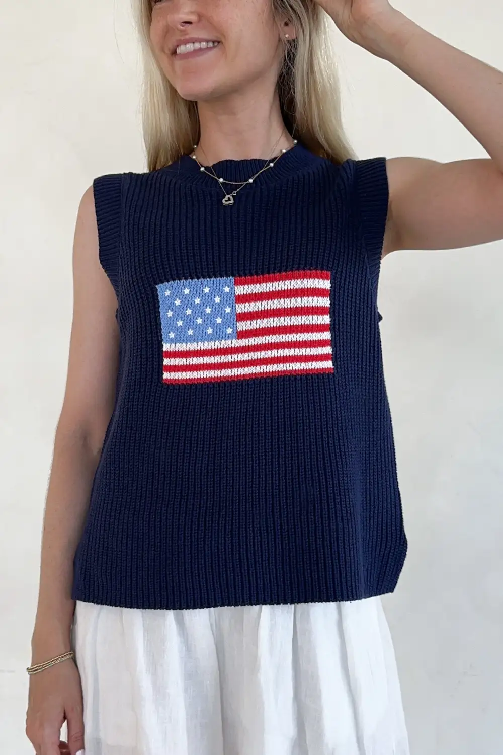 Comfort Fit Knit Printed Sweater