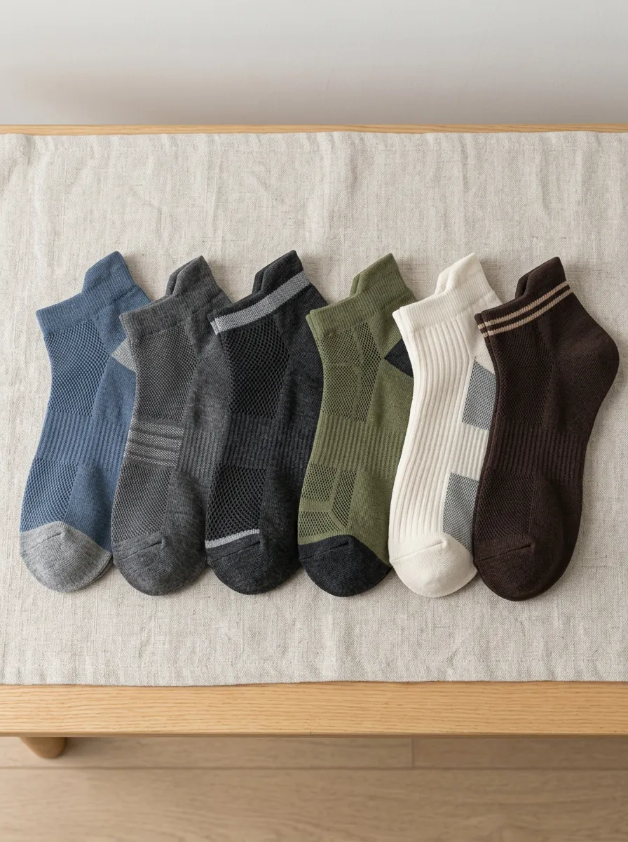Comfort Men's Six Pack Ankle Sock Collection
