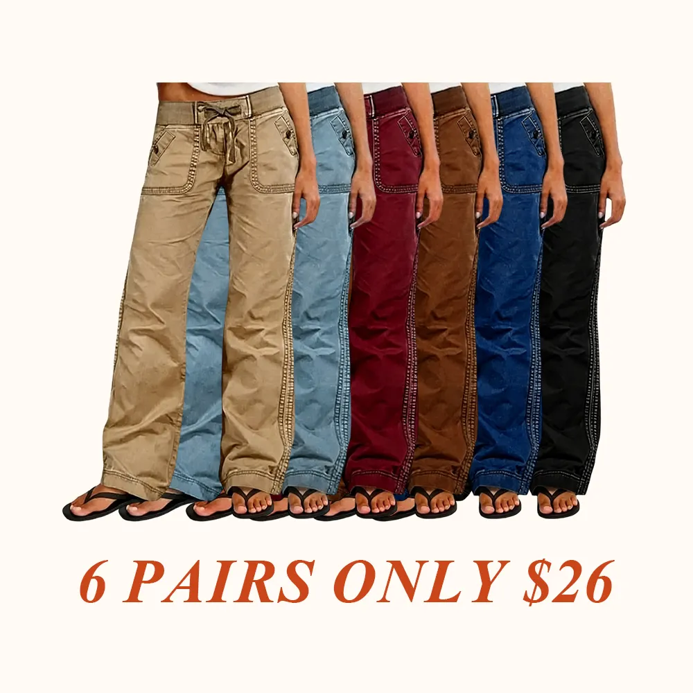 Solid Seam Detail Drawstring Mid Rise Straight Leg Pants High Stretch Fabric Women’s Wear Minimalist Fit Basic Style Multiple Colors