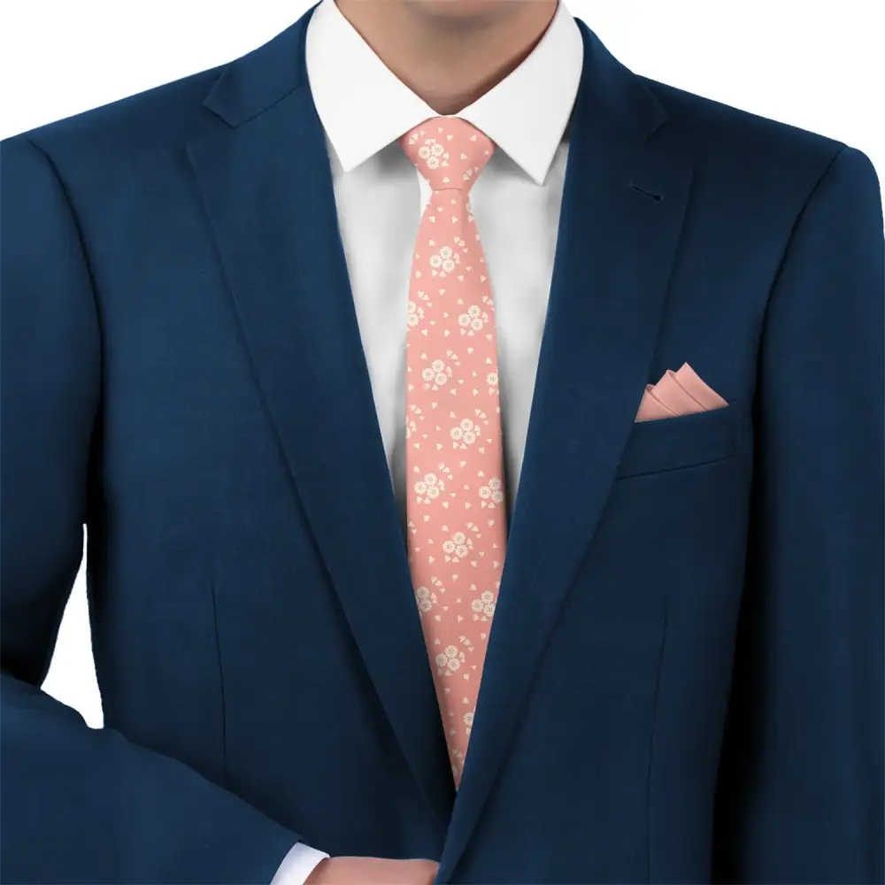 Cherry Blossom Pattern Necktie