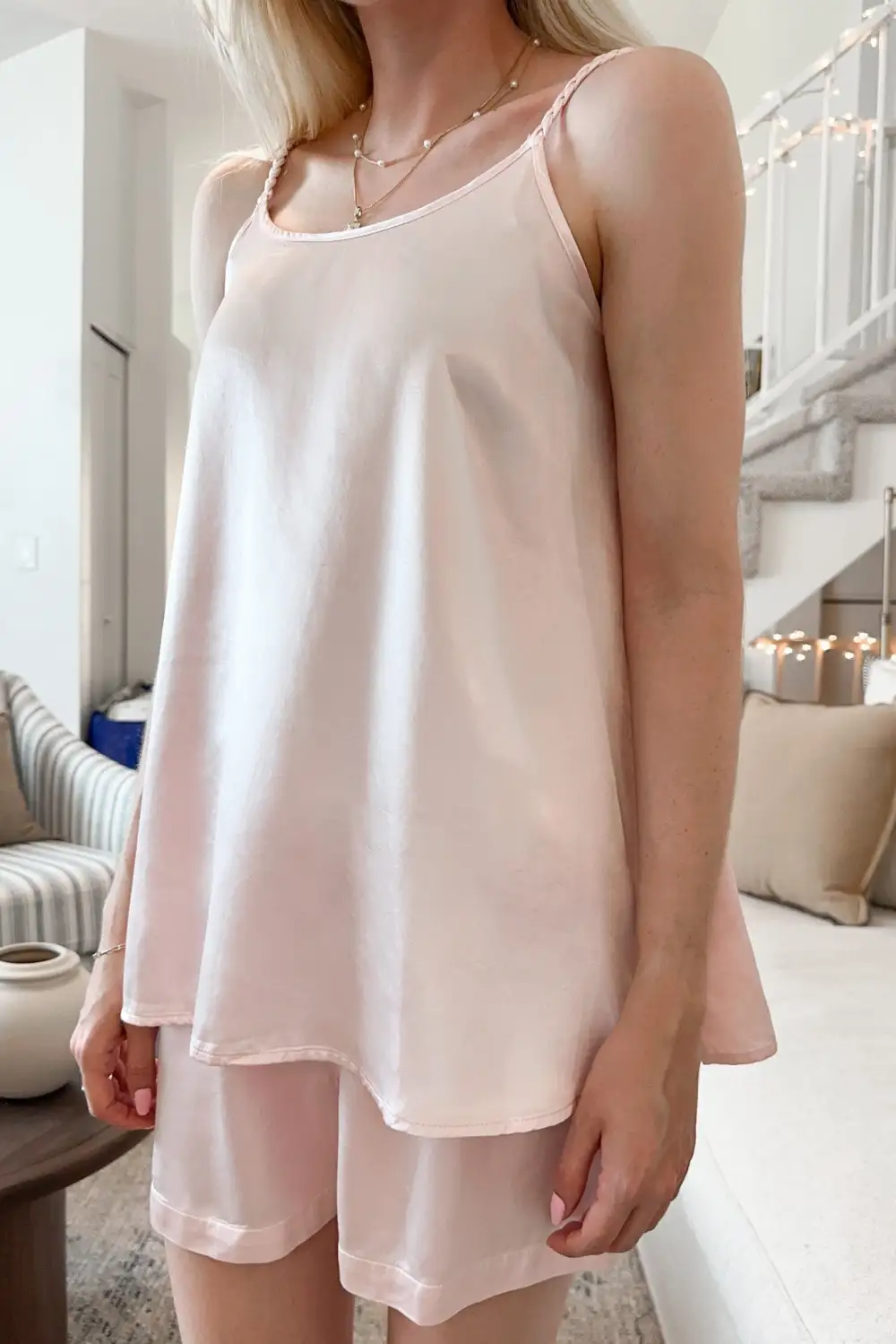 Relaxed Soft Satin Cami Top