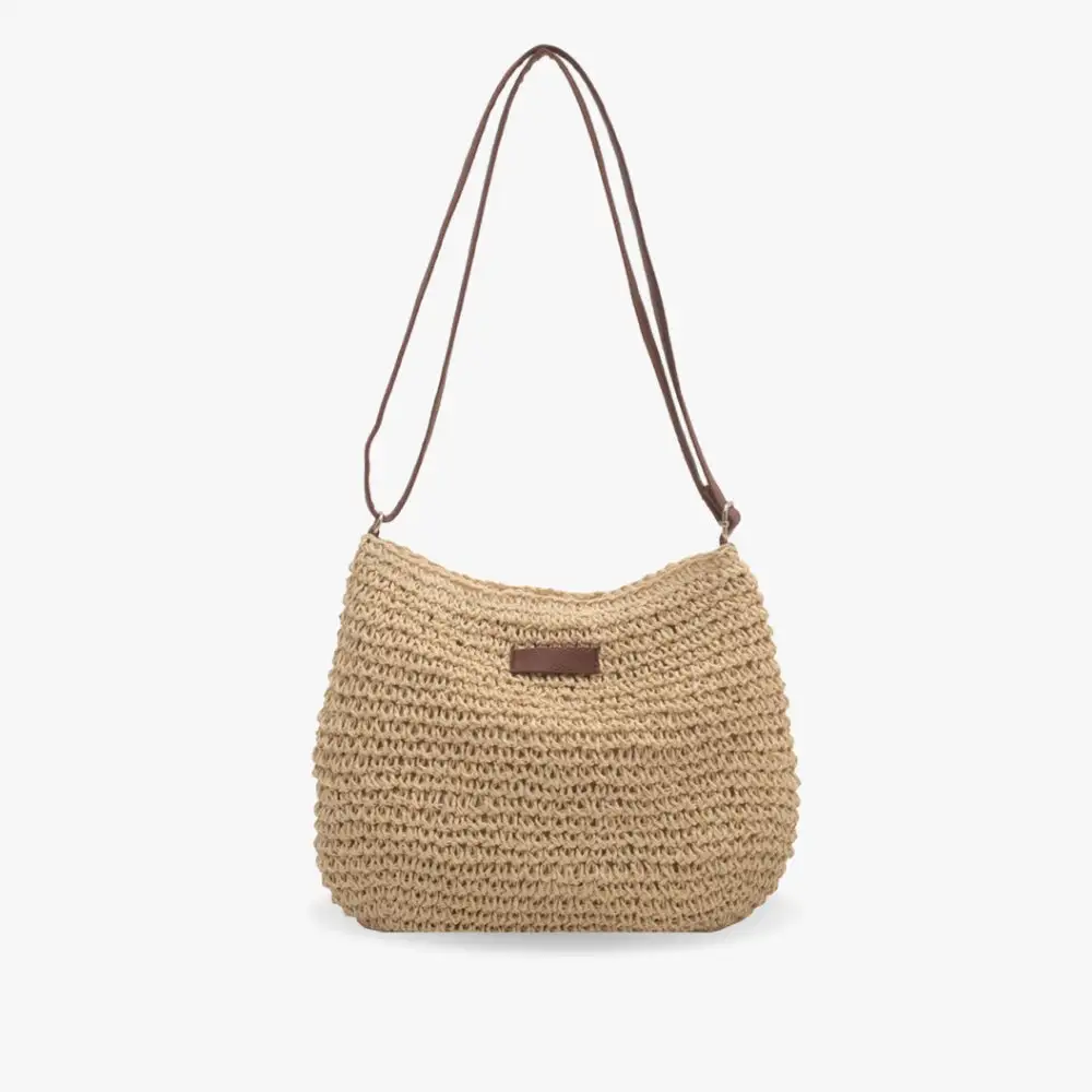 Zip Leather Shoulder Bag