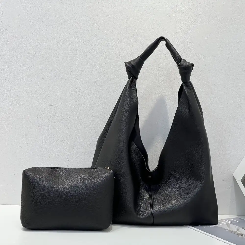 Textured Roomy Tote Bag