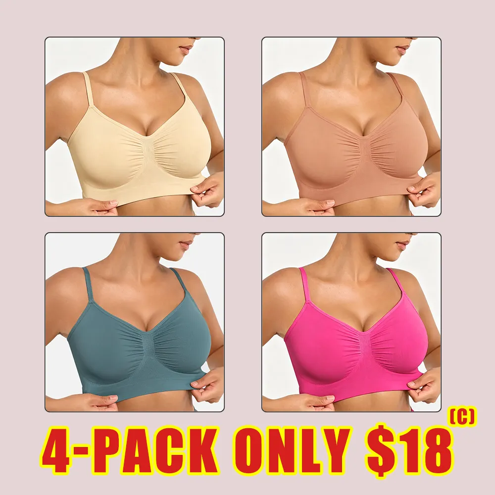 Women's Wireless Bra Comfort Bralettes No Underwire Unlined Cami Bra