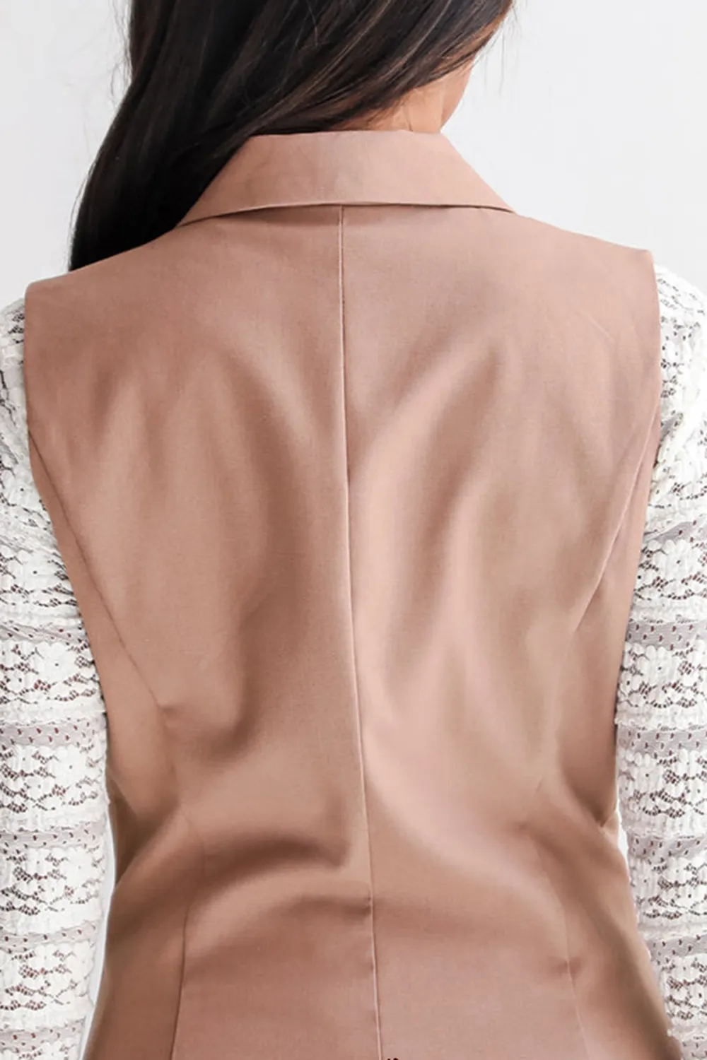 Bold Moves Mocha Sleeveless Blazer Mini Dress