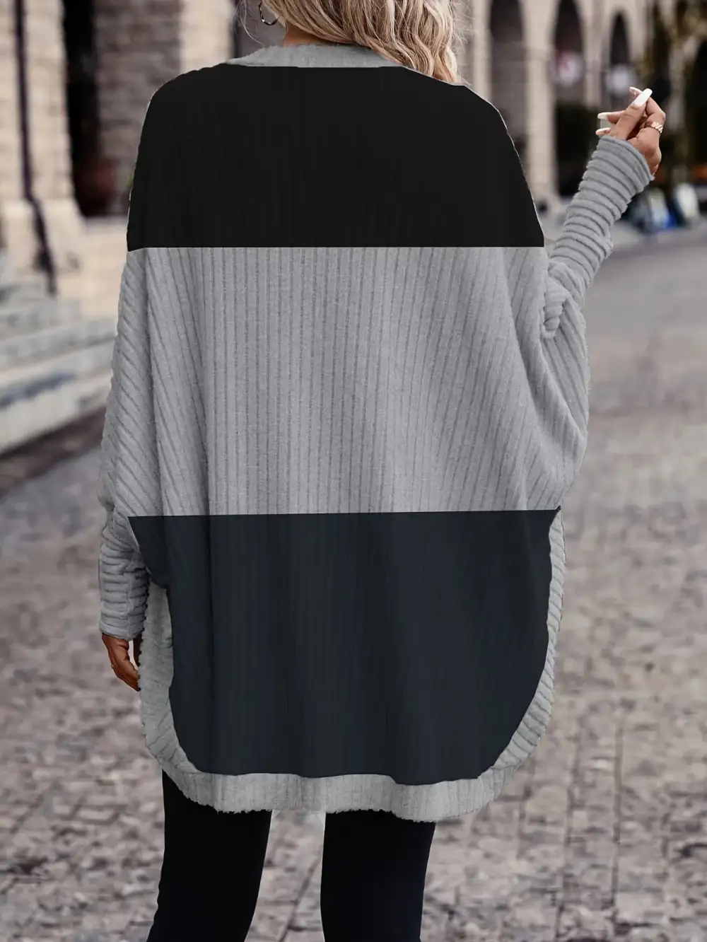 Batwing Sleeve Loose Cardigan