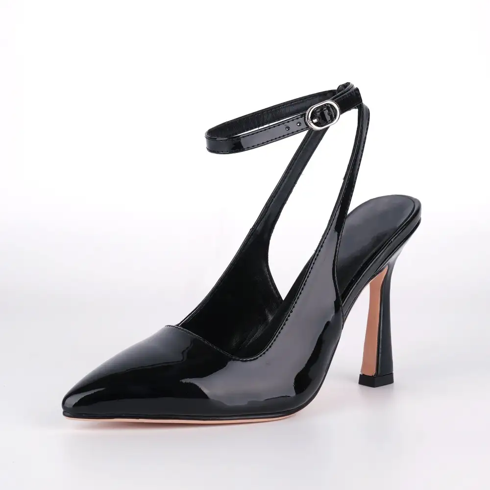 Elegant Pointed Toe Stiletto Ankle Strap Pumps