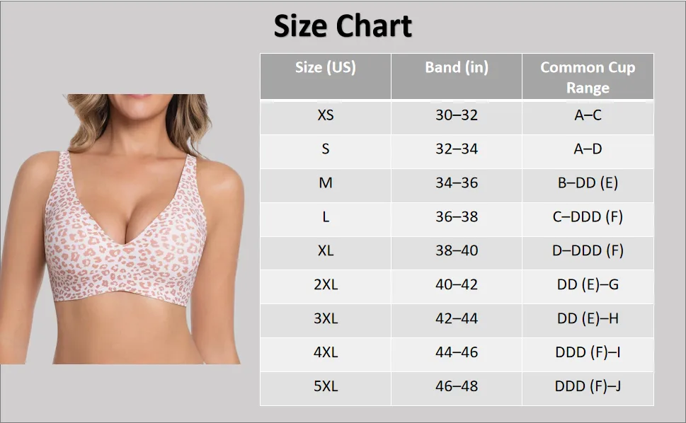 Women's Wireless Seamless Jelly Bra Deep V