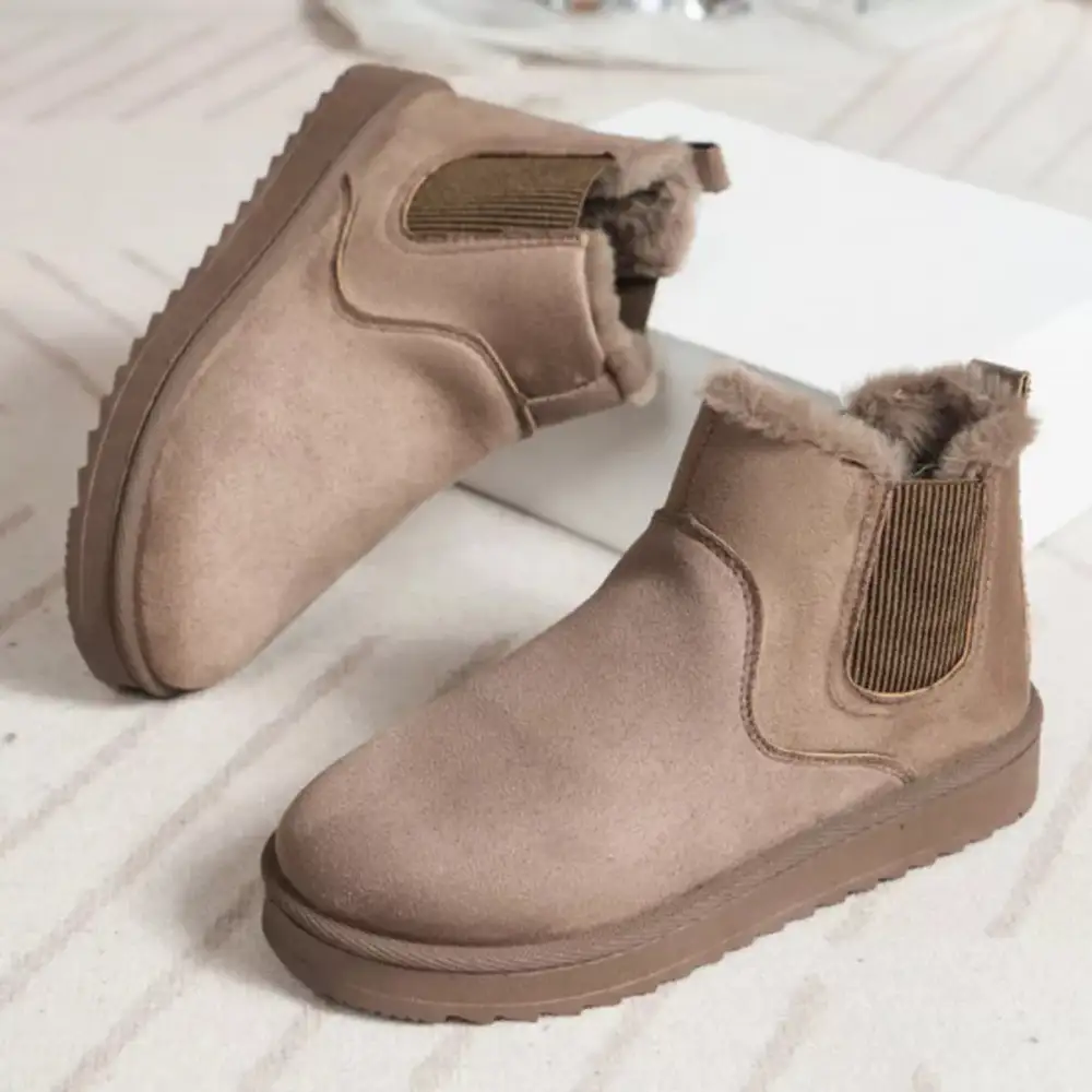 Soft Round Toe Platform Boots