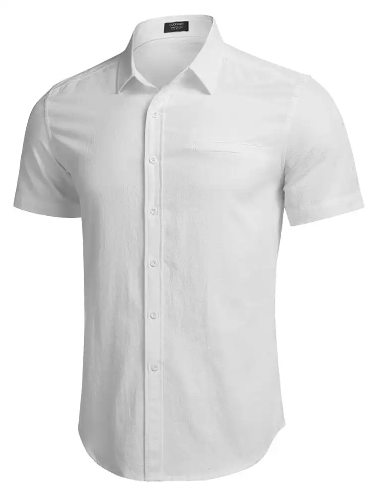 Casual Linen Button Down Shirt
