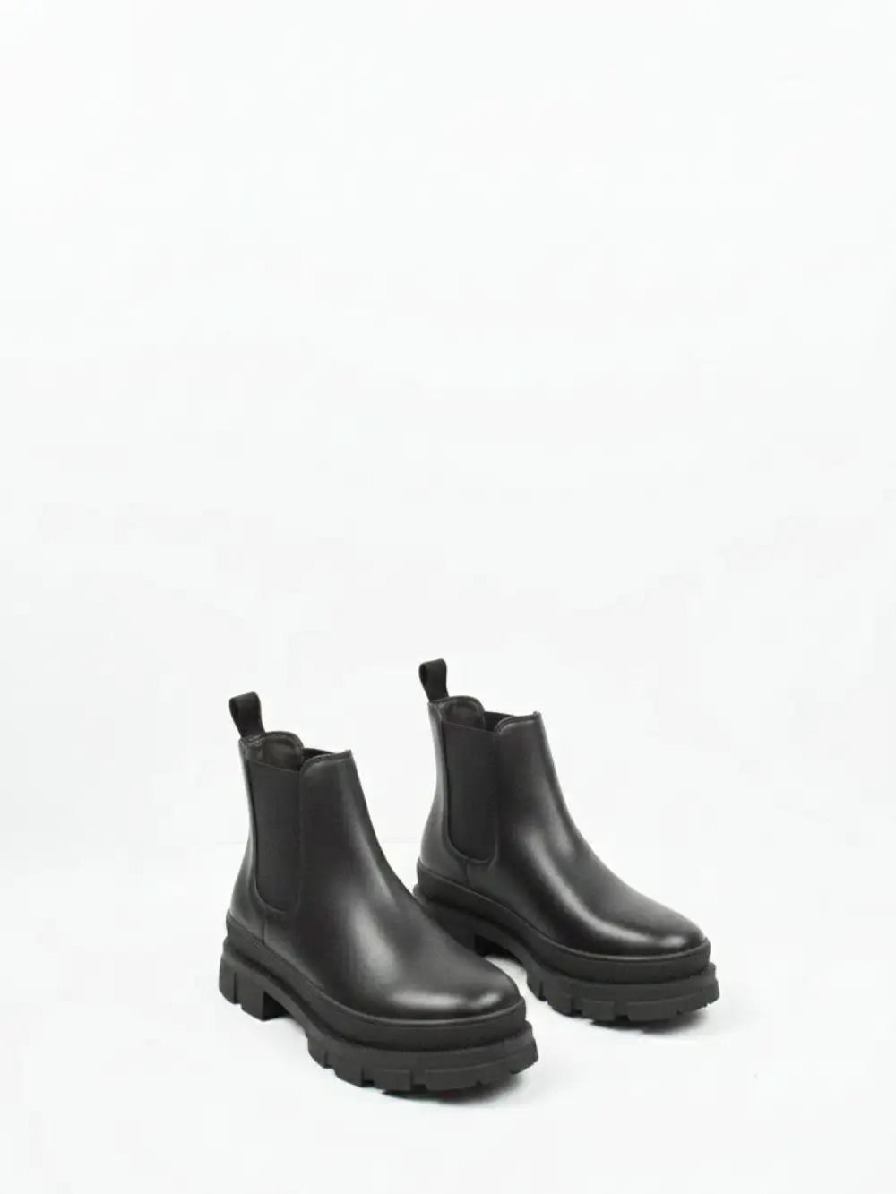 Women's Track Sole Vegan Leather Chelsea Boots