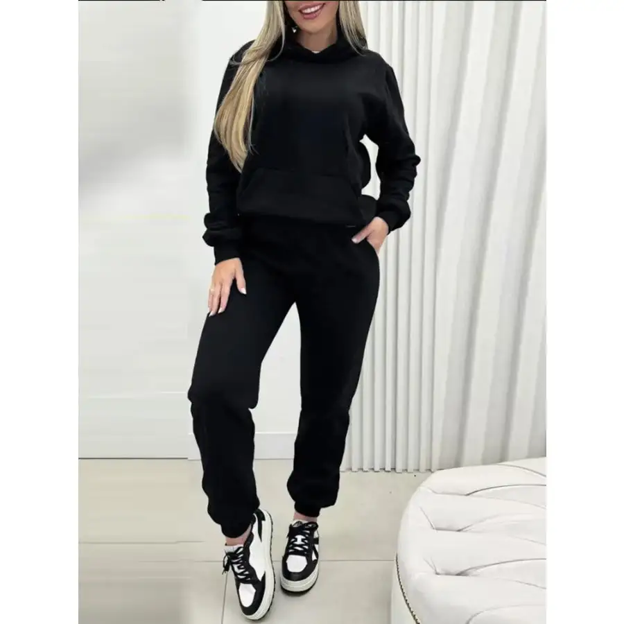 Long Sleeve Hoodie and Joggers Set