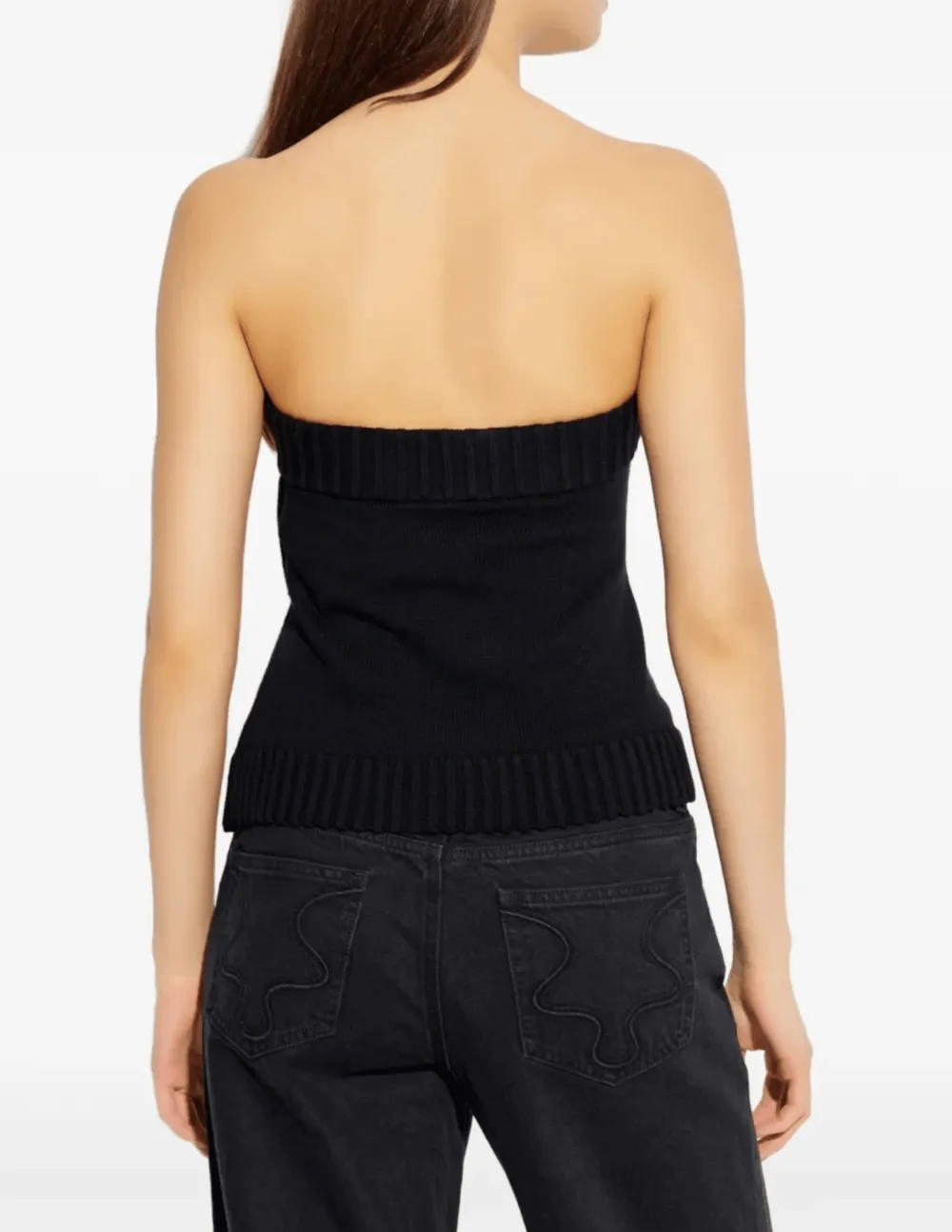 Knitted Ribbed Structured Tank Top