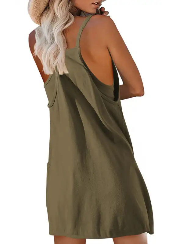 Casual Suspender Top Jumpsuit Shorts