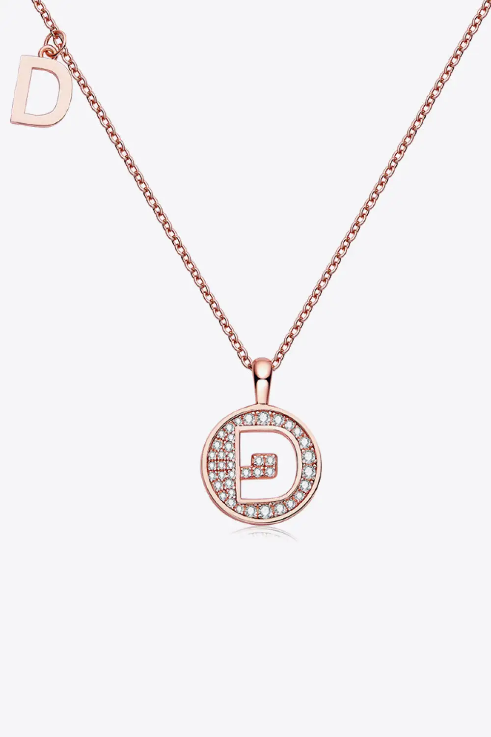 Moissanite A To J Pendant Necklace