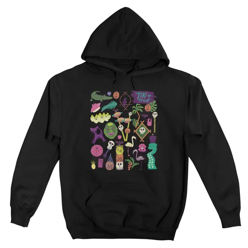 Men's Fun Cartoon Print Long-Sleeved Hooded Sweatshirt