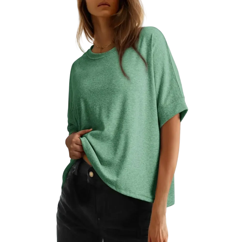 🔥Women's Tops For Women 2026 Loose Oversized Basic Tee Comfortable Soft Fabric Flattering Fit