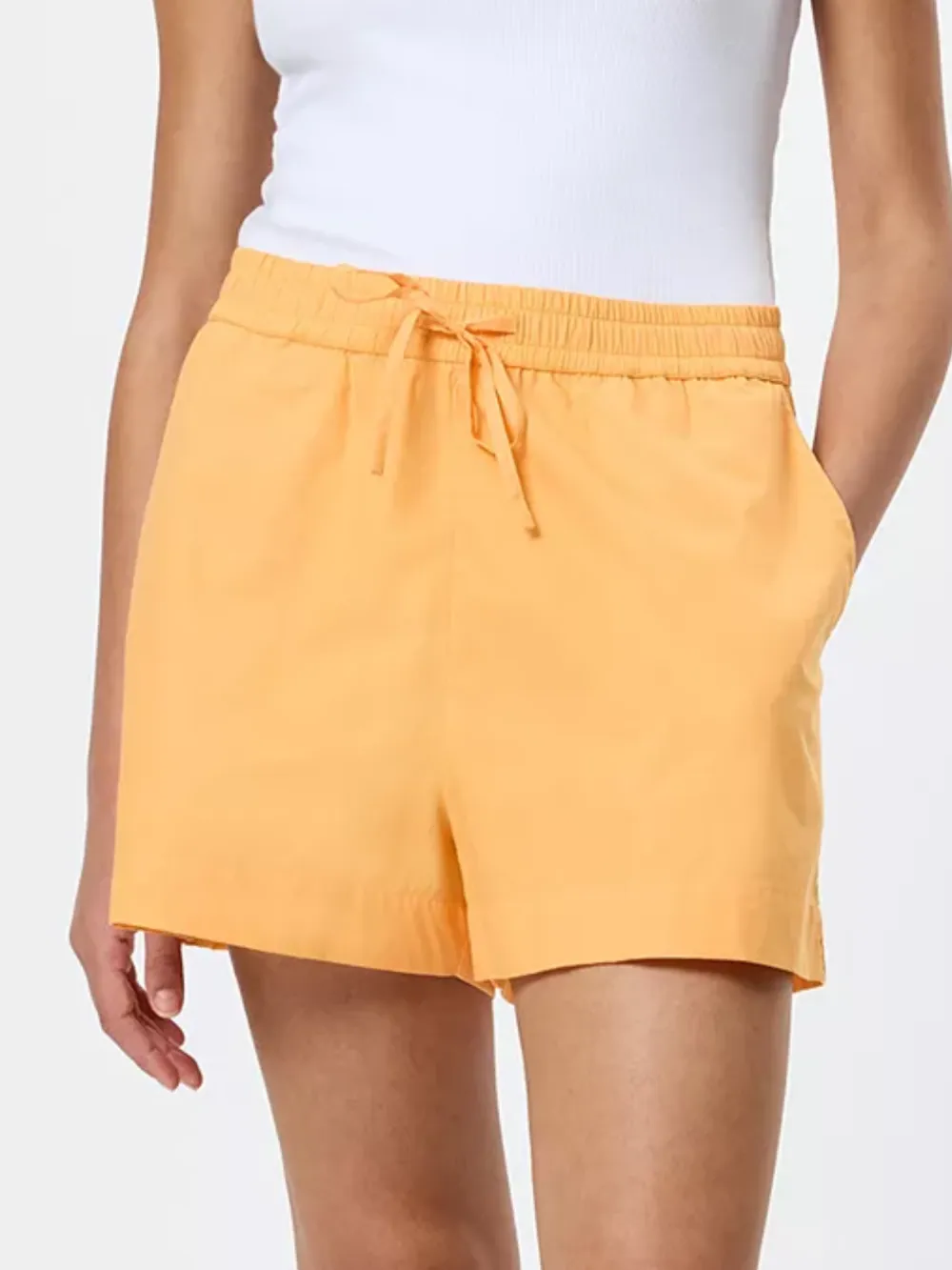 Fabric Detail Poplin Shorts