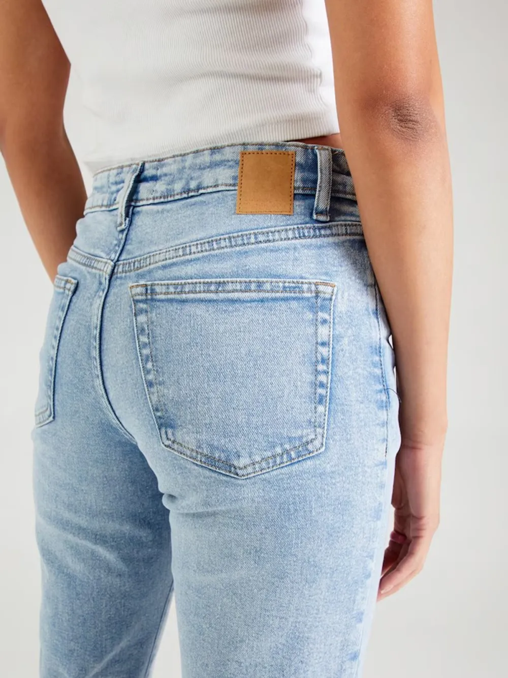 Light Blue Straight Casual Style Jeans