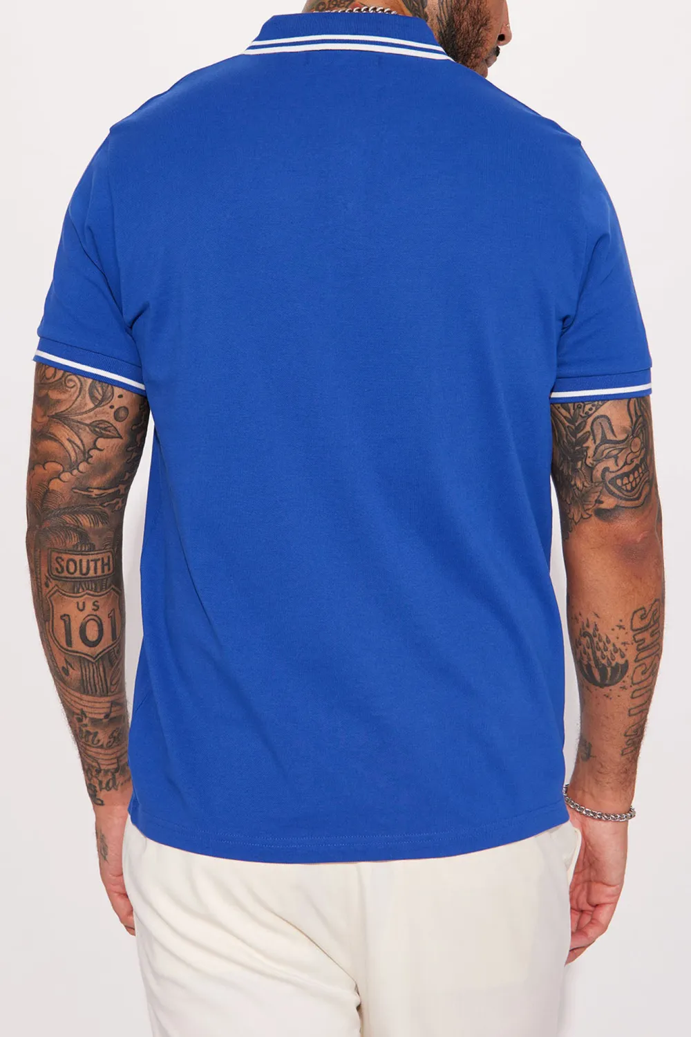 Royal Blue Short Sleeve Polo