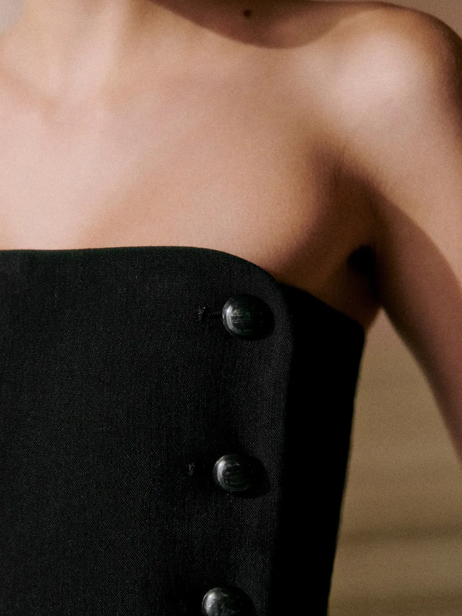 Off Shoulder Black Dresses