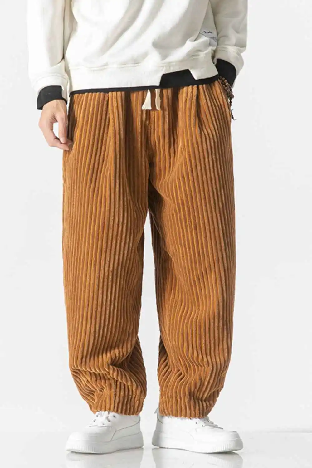 Corduroy Wide Leg Casual Pants