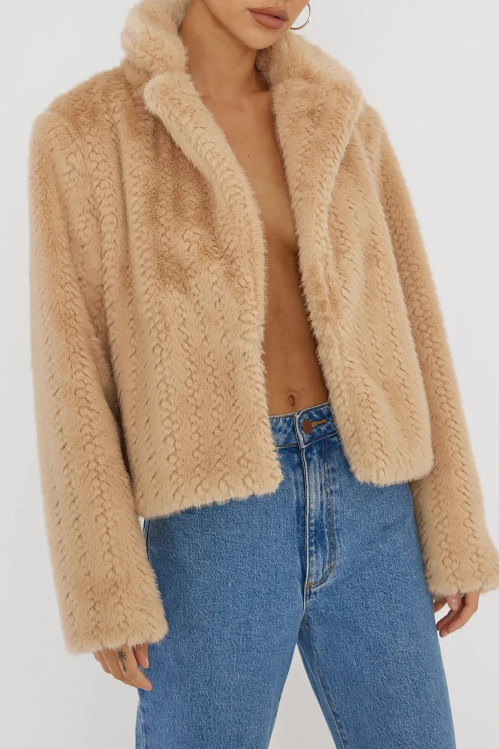 Faux Fur Plush Warm Coat