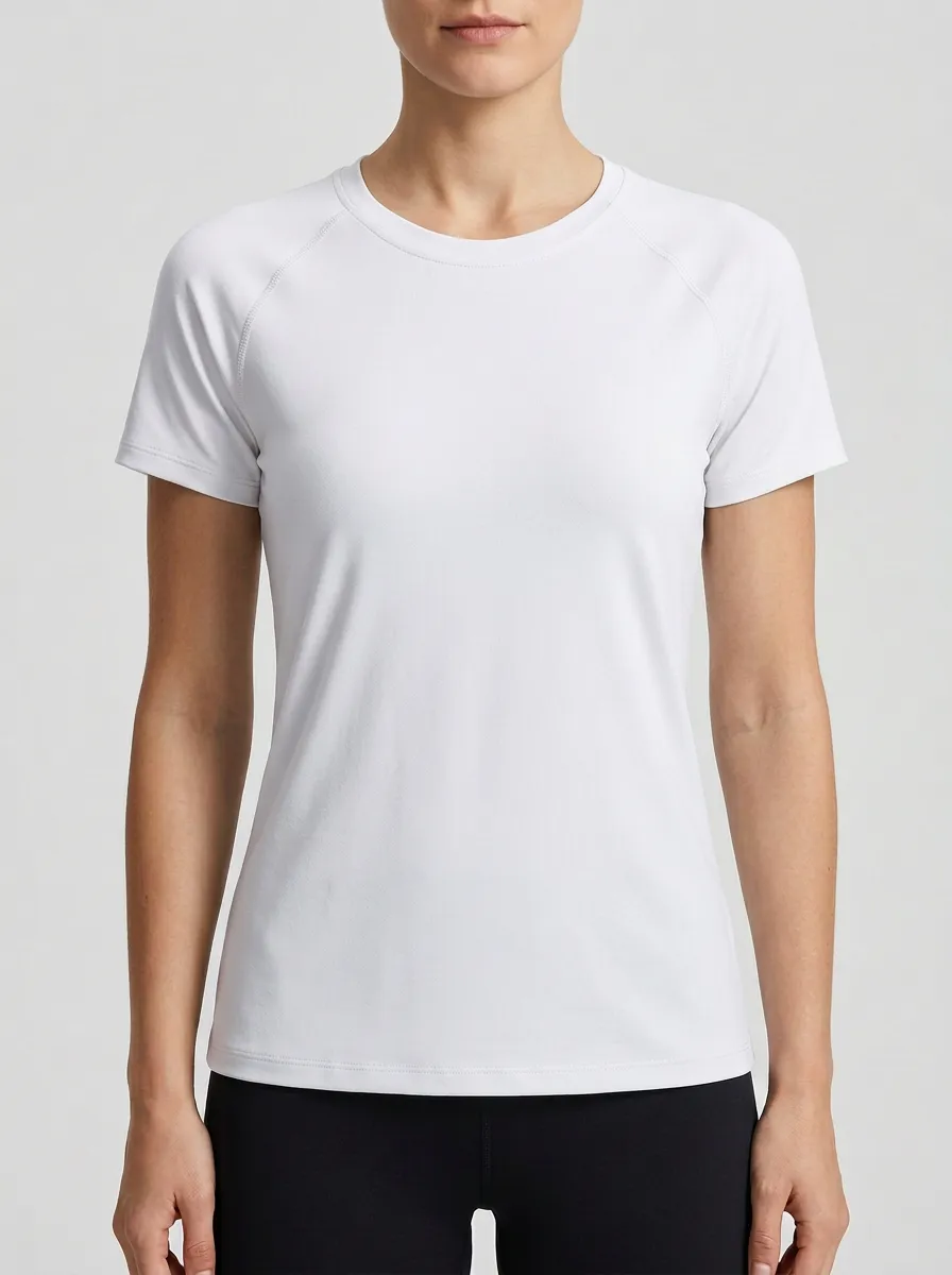 Women's Tonal-Stitch Raglan Athletic T-Shirt