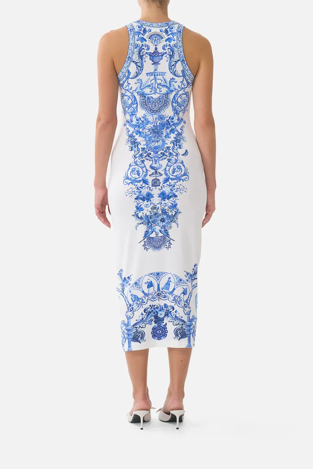 Printed Jersey Tank Dress