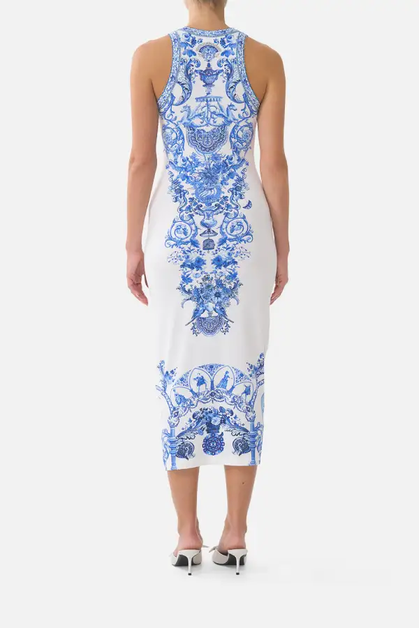Printed Jersey Tank Dress