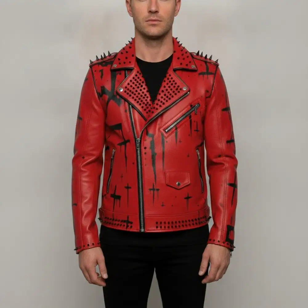 Everyday Leather Biker Studded Jacket