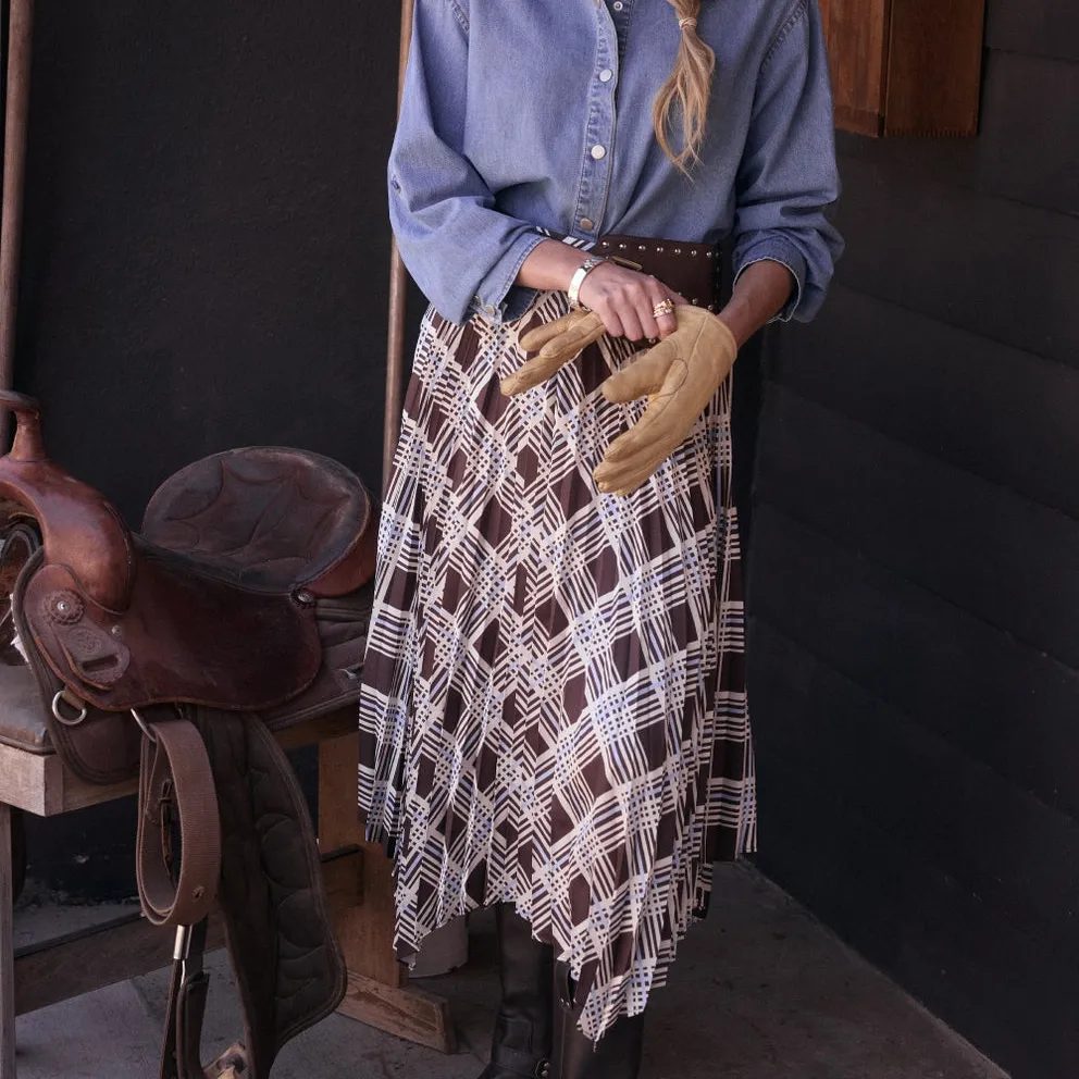 Handkerchief Plaid Skirt