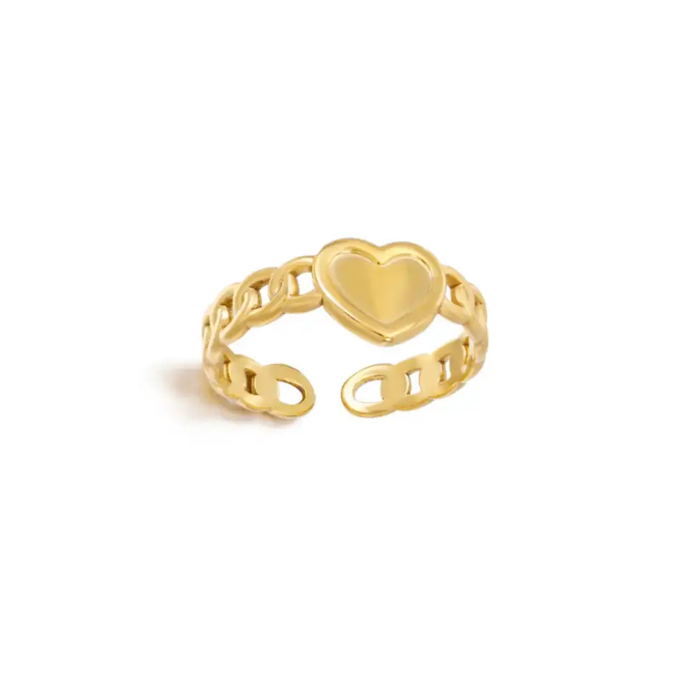 Heart Charm Ring