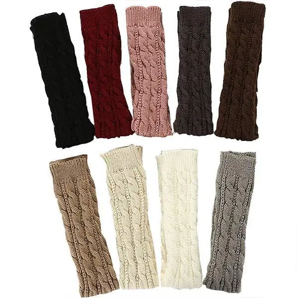 Knitted Warm Fingerless Sweater Arm Sleeves 67984687C