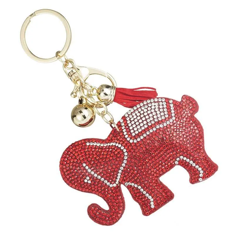 Elephant Tassel Charm Keychain