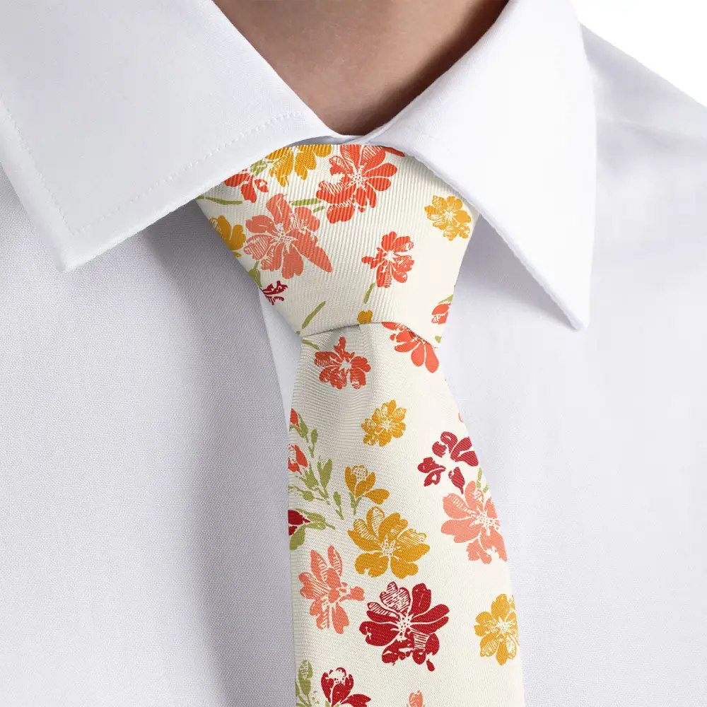 Timeless Floral Composition Necktie
